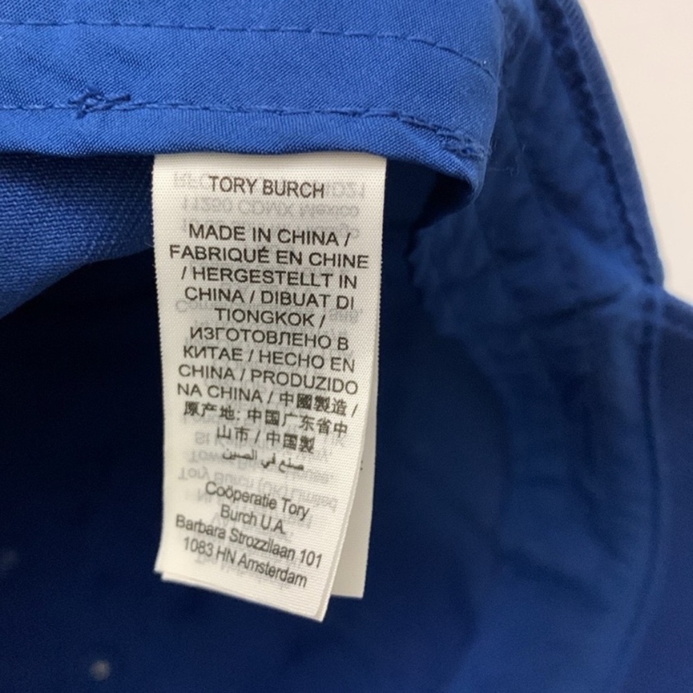 Tory Burch Sport LOVE Cap Baller Hat in Blue with white chenille letters - Picture 14 of 15